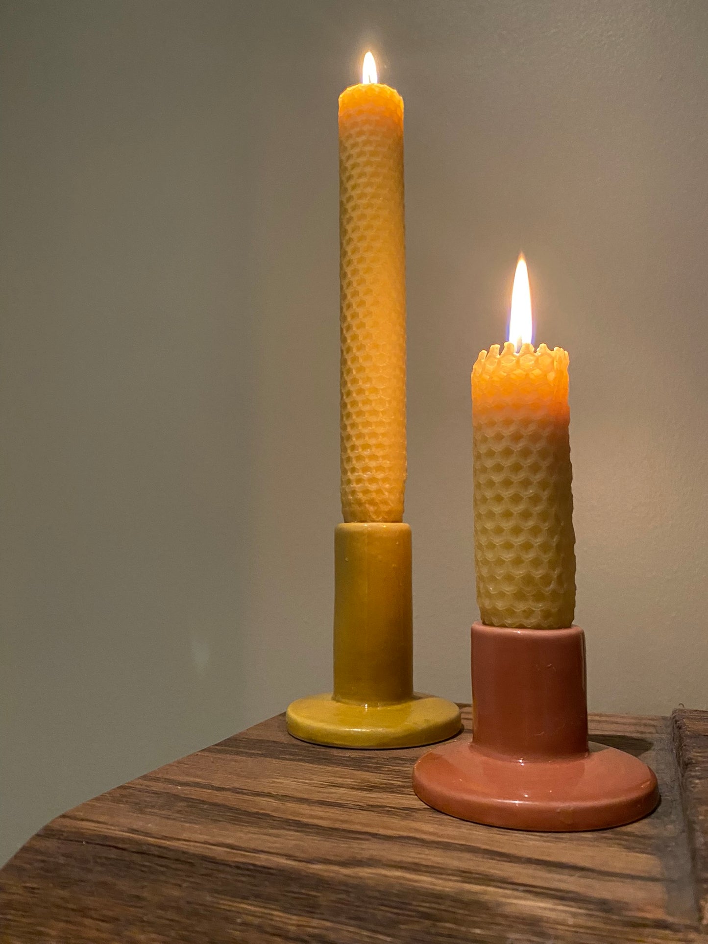 100% pure beeswax candle