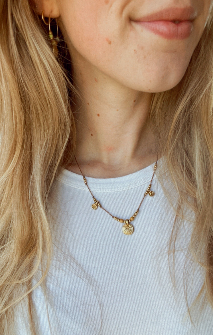 Naïa Necklace Brown