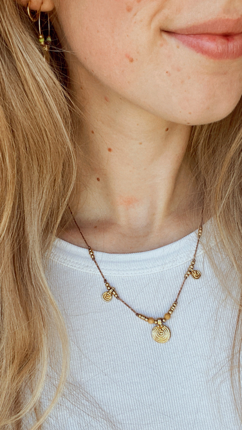 Naïa Necklace Brown